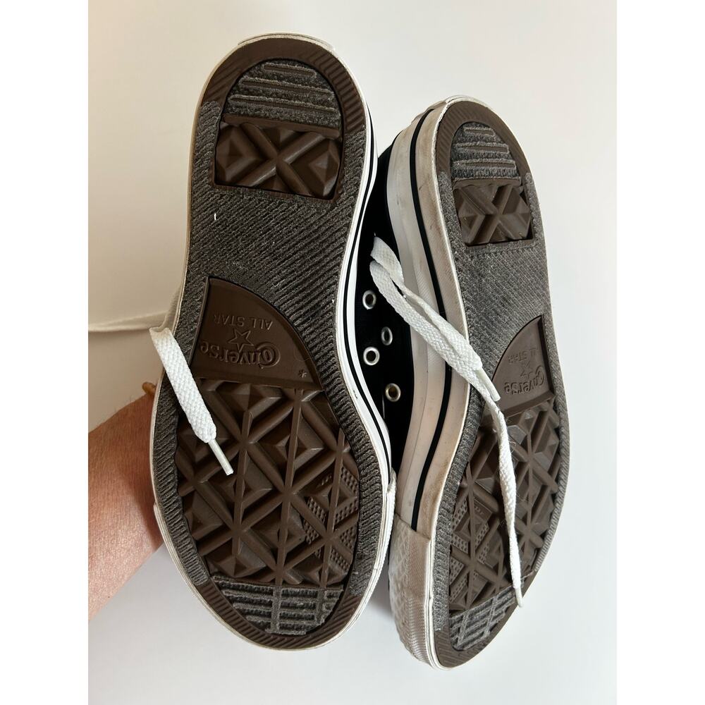 Converse Women's Size 8.5 Black Chuck's Sneakers Shoes - Picture 6 of 8